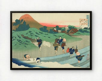 Fukurokuju | Long-tailed Birds | Hokusai Art | Vintage Print | Japanese ...