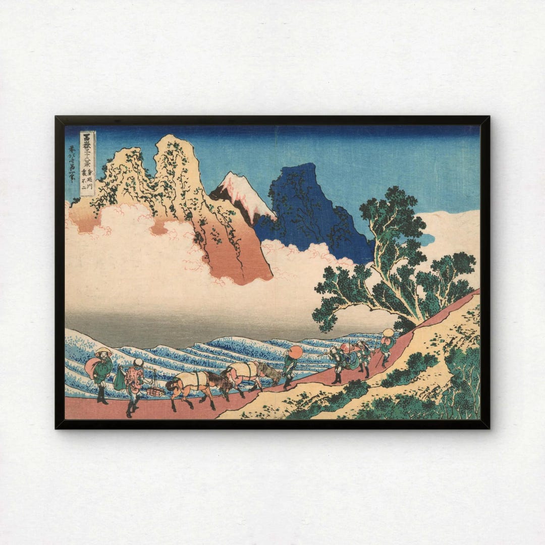 Hokusai Mount Fuji Art Print | Ukiyo-e Japanese Woodblock - Etsy