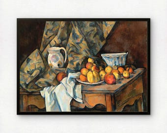 Cezanne Still Life Art Print | Apples and Peaches, Museum Quality