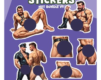 Gay Sticker, LGBTQ sticker, Spicy Gay Sticker, Armpit, Bulge, Booty, NSFW, Laptops, Notebooks, Phone Cases, Gay Art, Vintage Gay, Mature