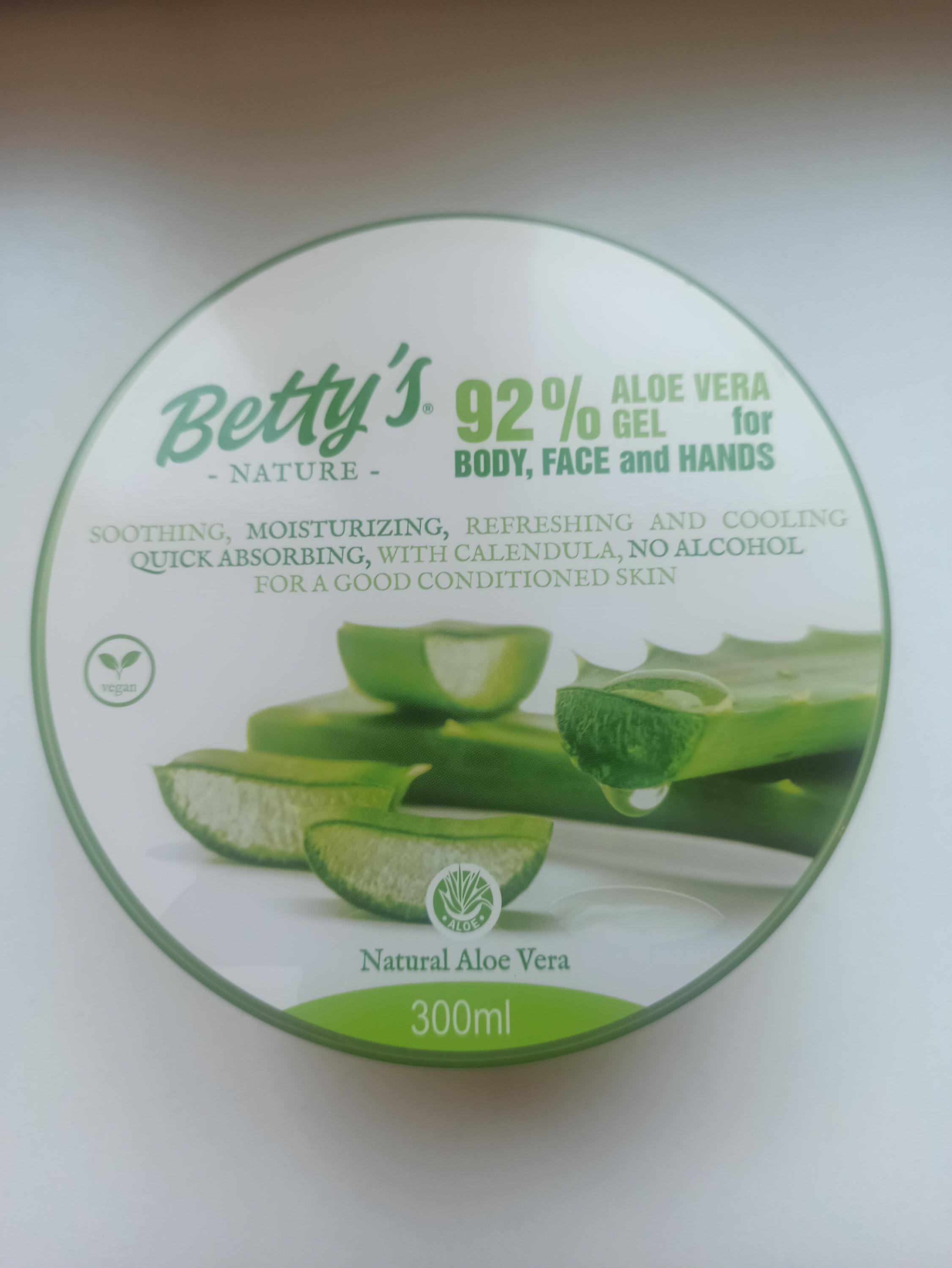 Aloe Vera Gel 92% Betty's Nature - Etsy