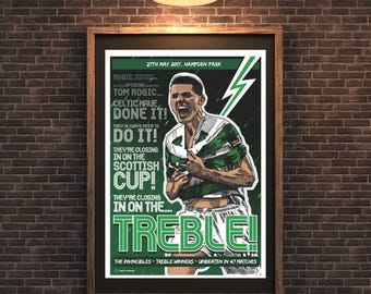 Celtic FC Prints - Tom Rogic, Celtic FC, Celtic FC Gift, Celtic Icons, Celtic Poster