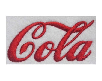 Cola Embroidery Font (PES) in 4 Sizes