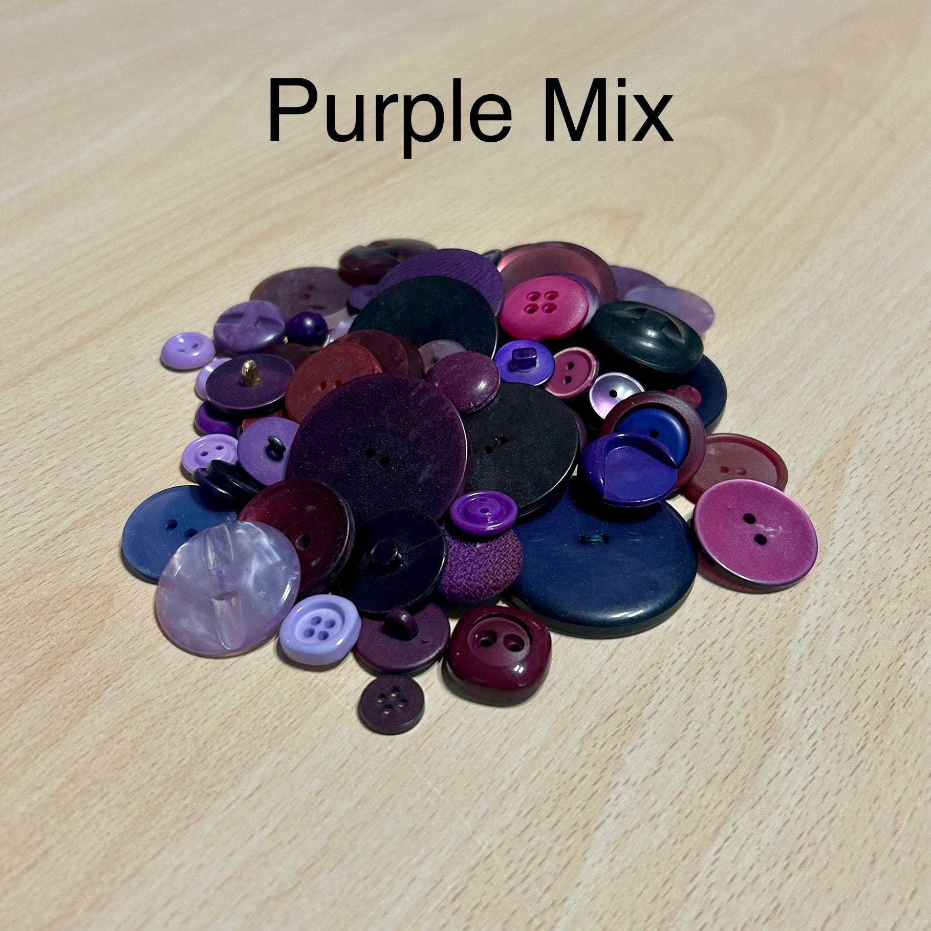 Single Color Button Image Handpicked Vintage Lots Buttons Color Mix or Single Shades for Sewing ...