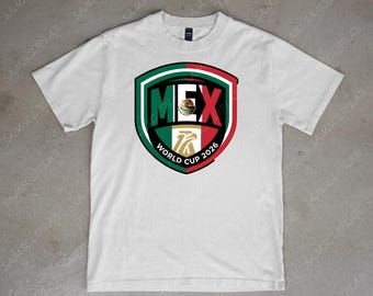 Mexico T-Shirt Design PNG Clipart – World Cup 2026 Soccer Jersey Logo, MEX Football Shirt Mockup, Digital Download