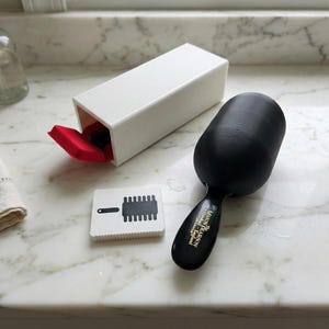 Portaspazzolino In Resina Effetto Marmo Per Bagno, 5 Scomparti Con Antiscivolo