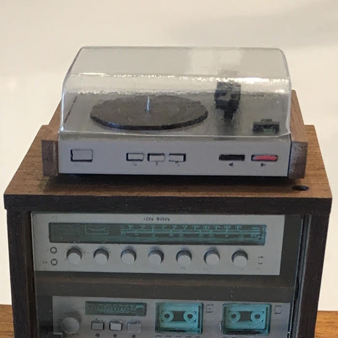 Miniature Turntable Record Player 1/12 Scale Etsy