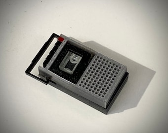 Miniature Tape Recorder 1:12 Scale