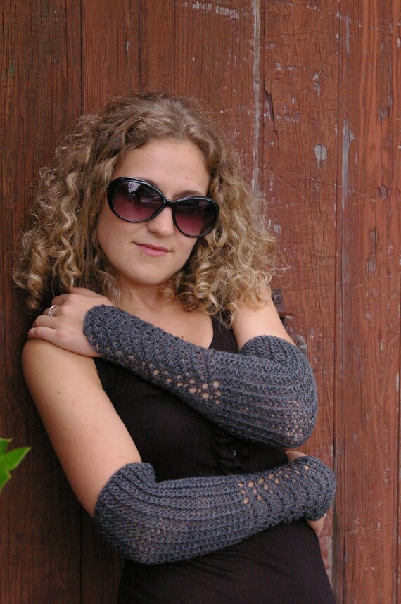 Knitted Arm Warmers Etsy