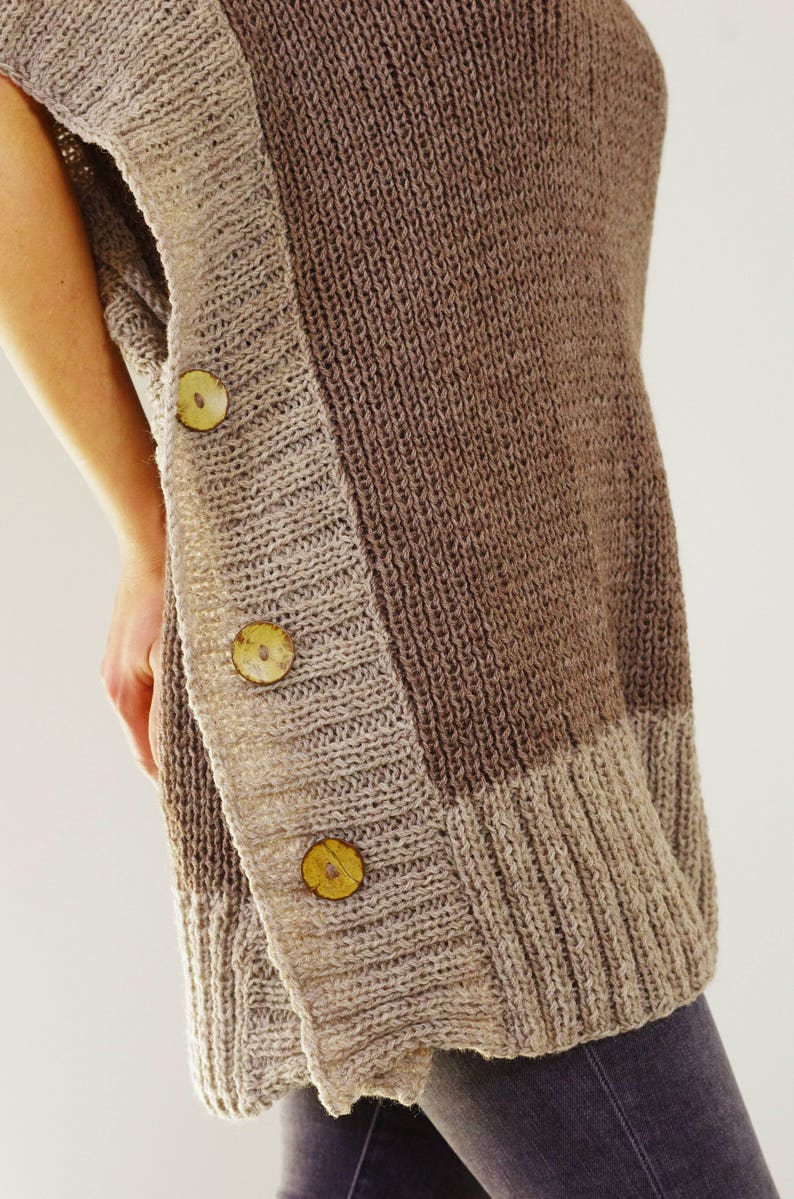 Oversized Womens Sweater Vest Etsy