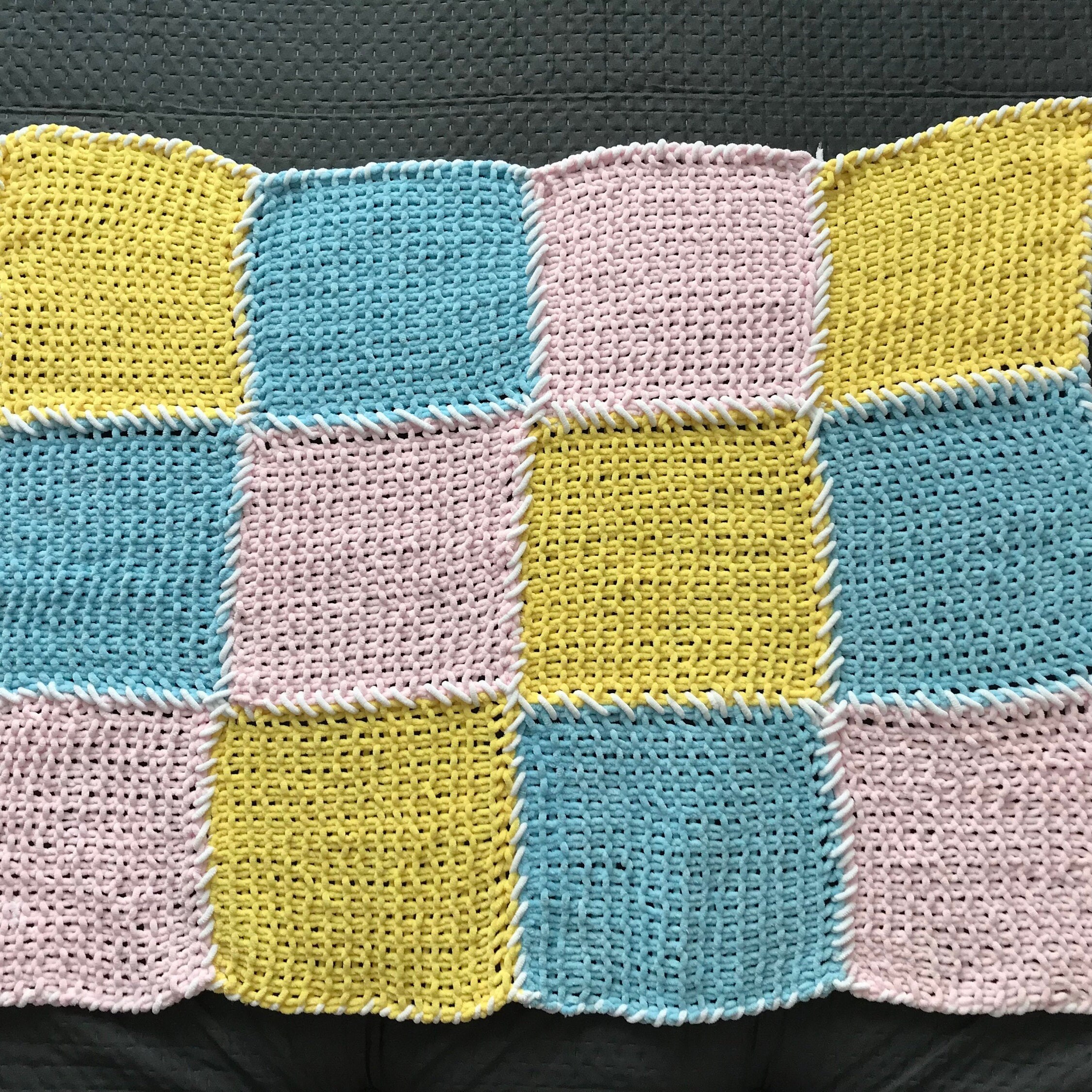 Soft Hanknitted Baby Blanket Baby Throw Blanket Etsy Ireland
