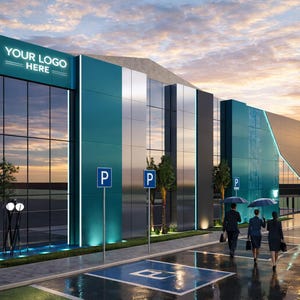 Two Story Building Plans (8934SF) (830SM) | Corporate Office Modern Building Blueprints |  Includes AutoCAD File PDF Download Floor Plans