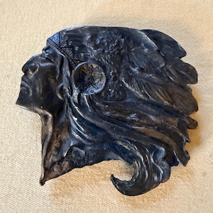 Vintage Indian Chief Belt Buckle - Etsy