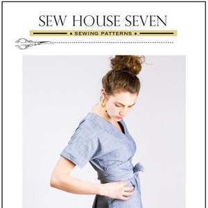 The Tea House Top & Dress Sewing Pattern by Sew House Seven.  Sizes 0-20. This is a physical pattern NOT a .pdf download