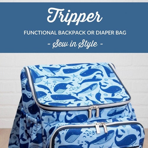 Backpack Diaper Bag Digital PDF Sewing Pattern Etsy