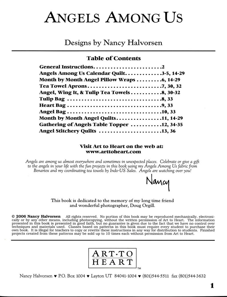 Angels Among Us Pattern and Project Booklet by Art to Heart