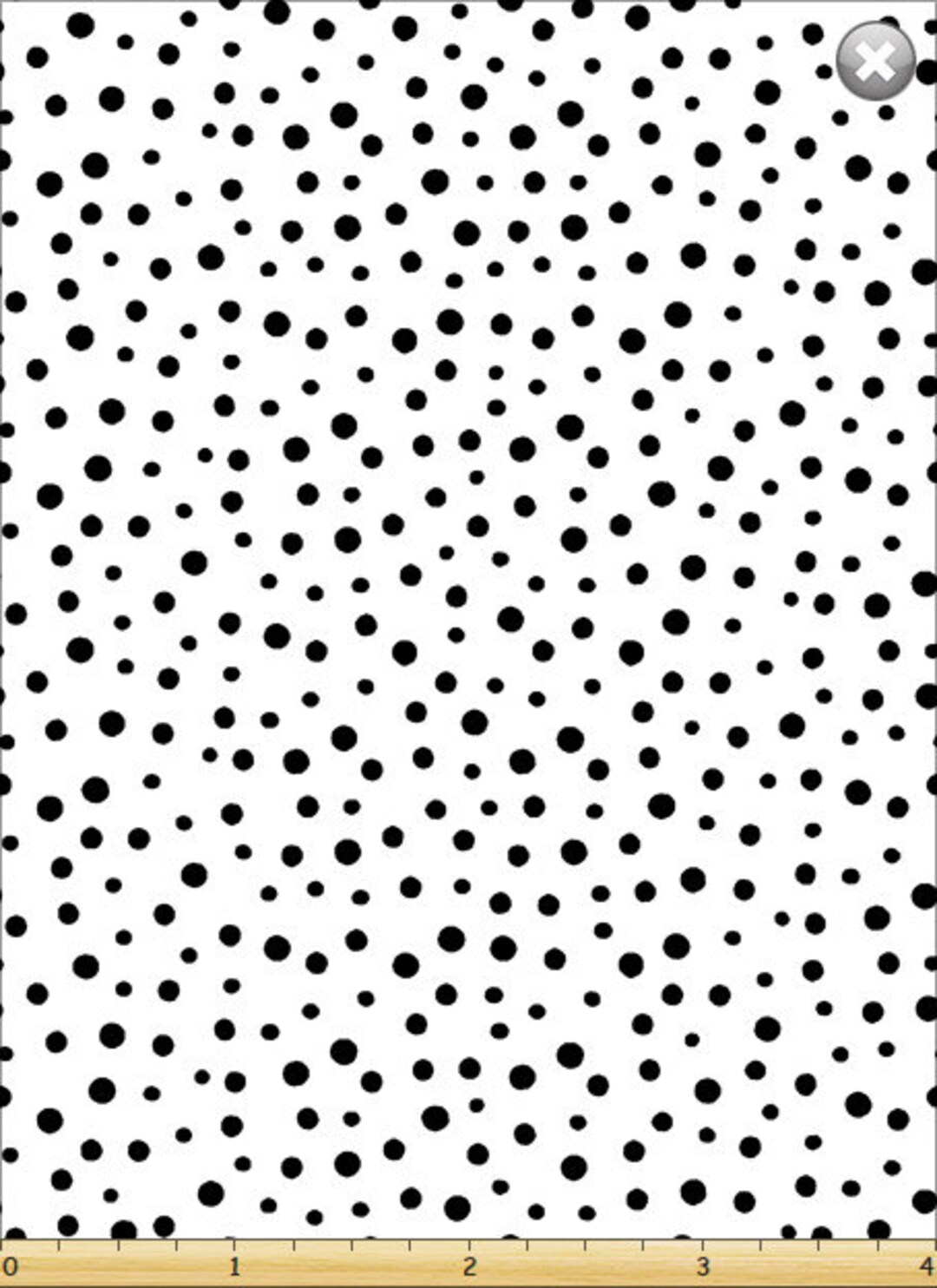 Black Dots on White Fabric, monotone Dot by Susybee 100 Cotton Sold by the Yard, Great for