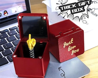 3D-geprinte vervelende geschenkdoos, kerstmis, afstudeercadeau, vriendschapscadeau, paar cadeau, nieuwjaarscadeau, grappig cadeau