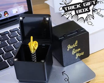 3D-geprinte vervelende geschenkdoos, kerstmis, afstudeercadeau, vriendschapscadeau, paar cadeau, nieuwjaarscadeau, grappig cadeau