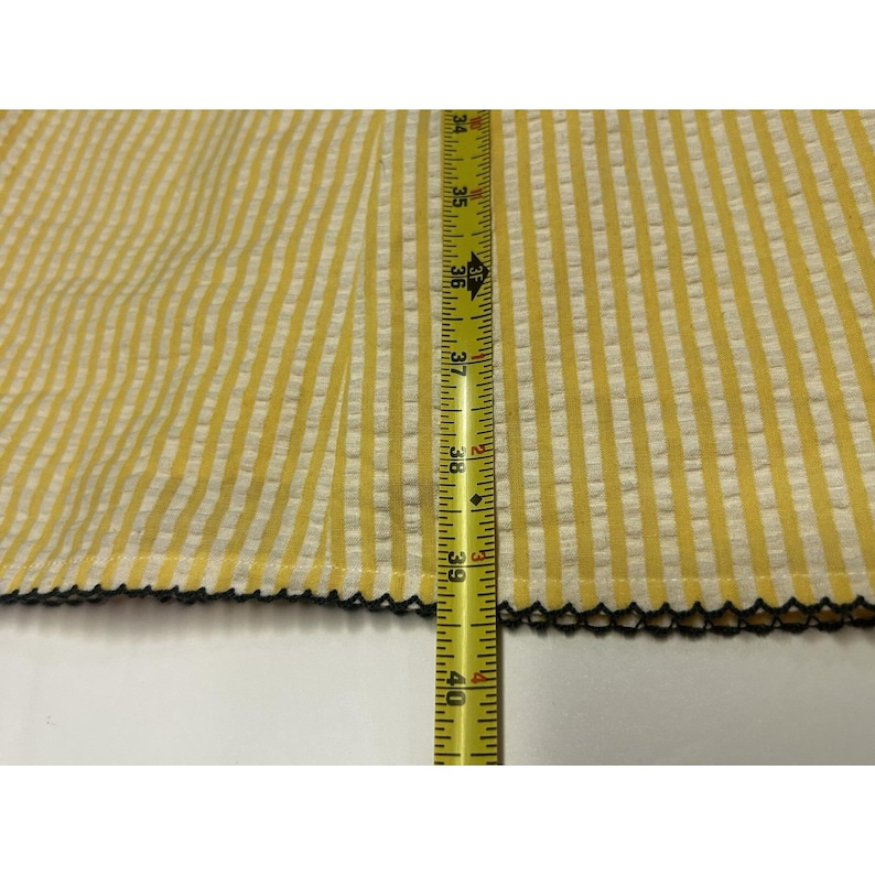 Anthropologie Violet Yellow Sundress Seersucker Sweetheart Fit & Flare Size 10 image 7