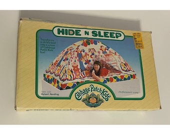 Vintage 1985 Cabbage Patch Kids Hide N Sleep Twin Bed Tent (USED)