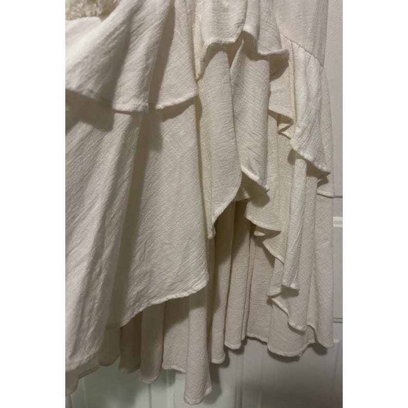 Free People Tavia Endless Summer Smocked Tiered Ruffle Maxi Dress Size Large L Bild 5
