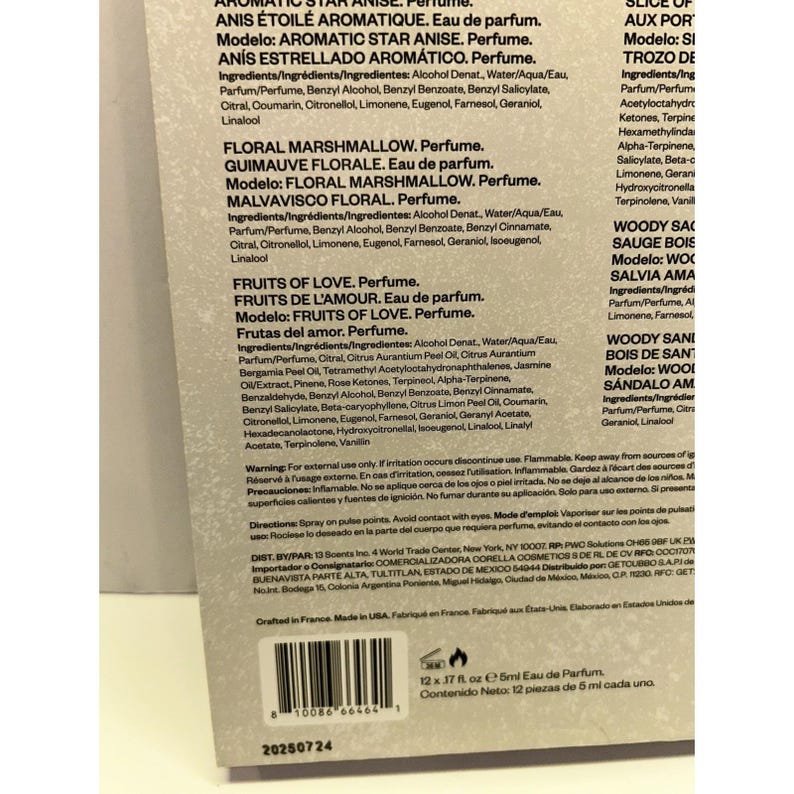 Dossier Un viaje olfativo navideño: Set de descubrimiento de 12 perfumes de 5 ml cada uno (NUEVO) imagen 4