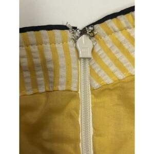 Anthropologie Violet Yellow Sundress Seersucker Sweetheart Fit & Flare Size 10 image 9