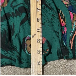 Free People Drift Away Tunic Dress Green Floral Boho Womens Size M Hippie Style image 10