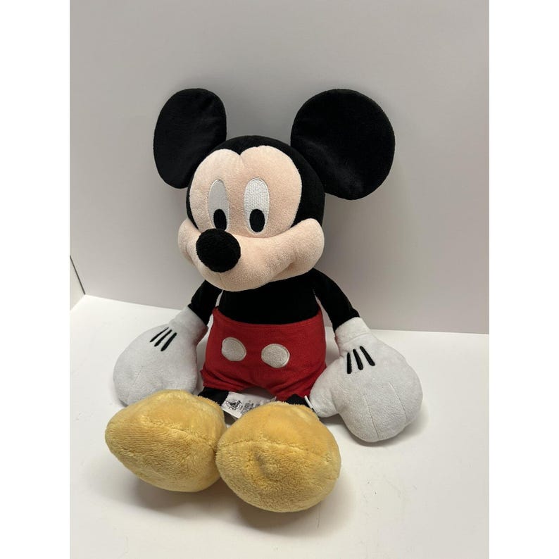 Peluche clásico de Mickey Mouse de Disney Store, tipo puf, de 45 cm (18 pulgadas), 2017 imagen 18