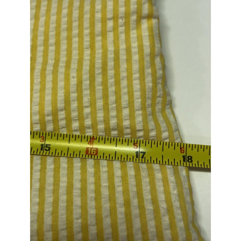 Anthropologie Violet Yellow Sundress Seersucker Sweetheart Fit & Flare Size 10 image 6