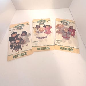 ヴィンテージ バターリック キャベツパッチドール型紙 | 1984年型紙（転写シート付き） | 6984 6509 6511