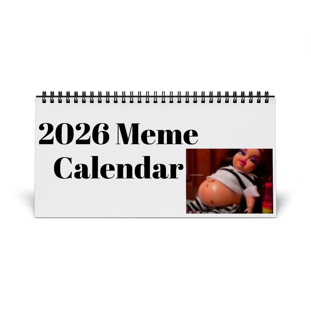 Funny 2026 Meme Calendar | Simplex Grid Spiral Desk Calendar - Etsy