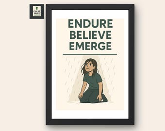 Meditation Wall Art – Calm Mind Inner Peace Printable Poster