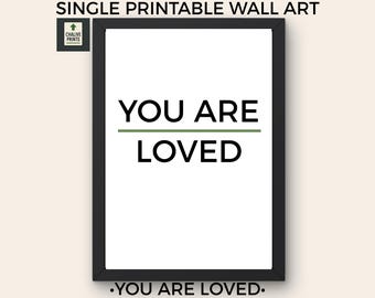 Meditation Wall Art – Calm Mind Inner Peace Printable Poster