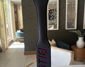 Faux Leather Paddle, Spanking Paddle | Vegan, Durable, Hand-Finished