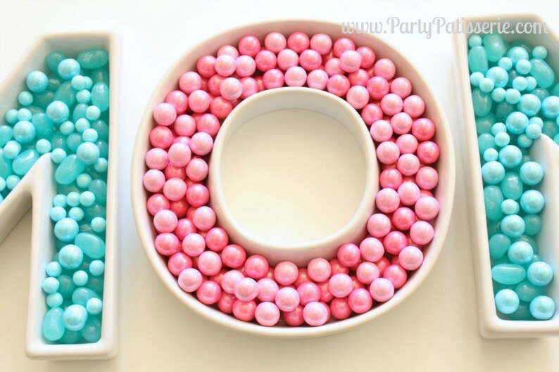 Ceramic LETTER Candy Dishes WeddingMother's Day Etsy