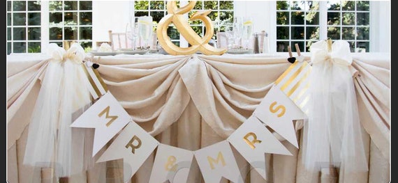 Weddings Mr Mrs Banner Wedding Signs Engagement Wedding Etsy