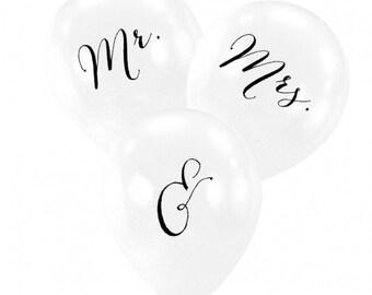 Mr. & Mrs. Balloons wedding reception bridal shower engagement party - 2 sets