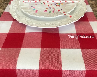 Red and White Table Runner, Valentine decor, Christmas, Fourth of July, Memorial day