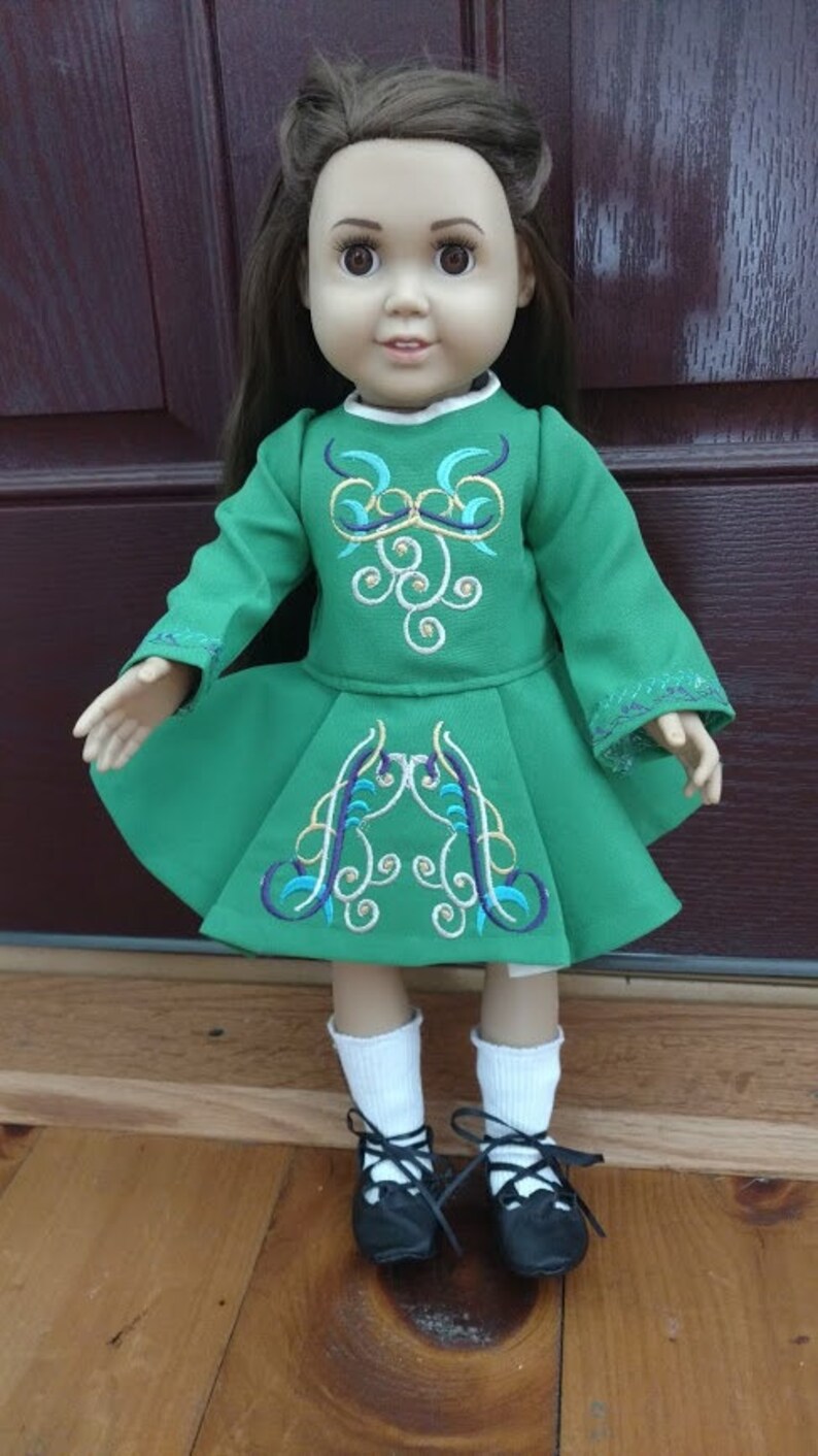 Irish dance costume for American Girl doll | Etsy