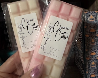 Clean Cotton* Soy wax snap bars * Strong scented * lasts long * wax melts