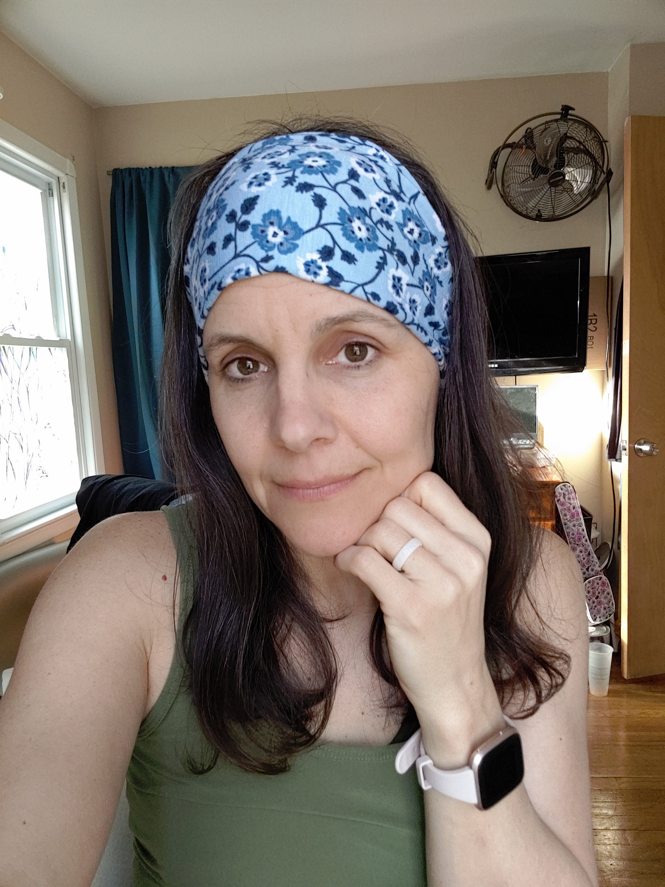 PDF Digital Headband Sewing Pattern, Stretch, Face Mask Headband, Workout, Headband With Buttons