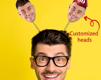 Diadema personalizada con foto, accesorio para fiestas de cumpleaños o despedidas de soltera (hecha a medida).