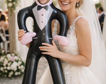 Bambola gonfiabile personalizzata con foto del viso, bambola gonfiabile personalizzata con foto, regalo divertente per feste, addio al celibato, compleanno, decorazione personalizzata per matrimoni