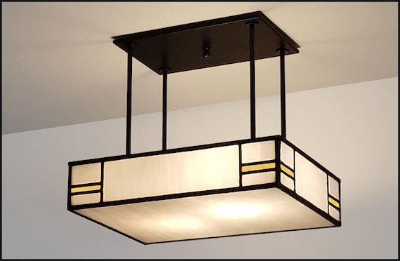 Classic Craftsman Style Light Fixture Etsy