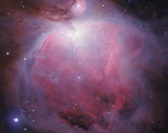 Lámina enmarcada de la Nebulosa de Orión: Decoración de pared espacial de lujo