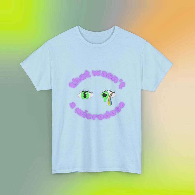 Microdose Psychedelic Rave Tee | EDM Festival Fashion | Unisex 100% Cotton T-Shirt image 5