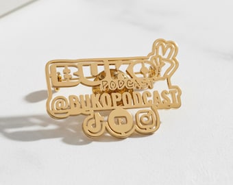 Brooch, Custom Logo Brooch, Personalized Badge Pin, Custom Enamel Lapel Pin, Logo Pin, Gift For Him, Company Logo Brooch, Xmas Gift,