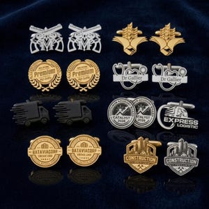 Custom Logo Cufflinks, Company Logo Cuff Links, Cuff Links, Groomsmen Gifts, Corporate Event Gifts, Wedding Gifts, Christmas Gifts